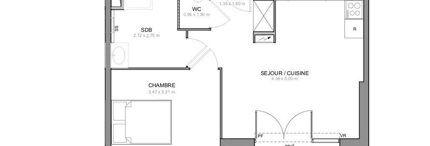 Appartement 2 Pièces 42 m² à vendre à Draguignan (83300)