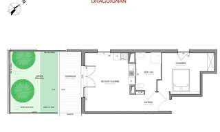 Appartement 2 Pièces 44 m² à vendre à Draguignan (83300)