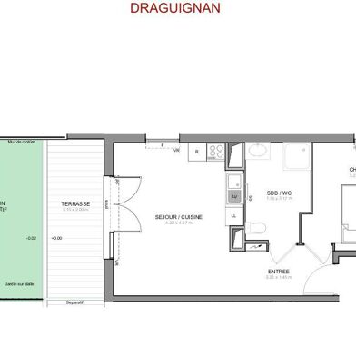 Appartement 2 pièces 195263 €