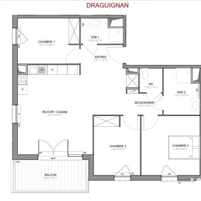 Appartement 4 pièces 319314 €