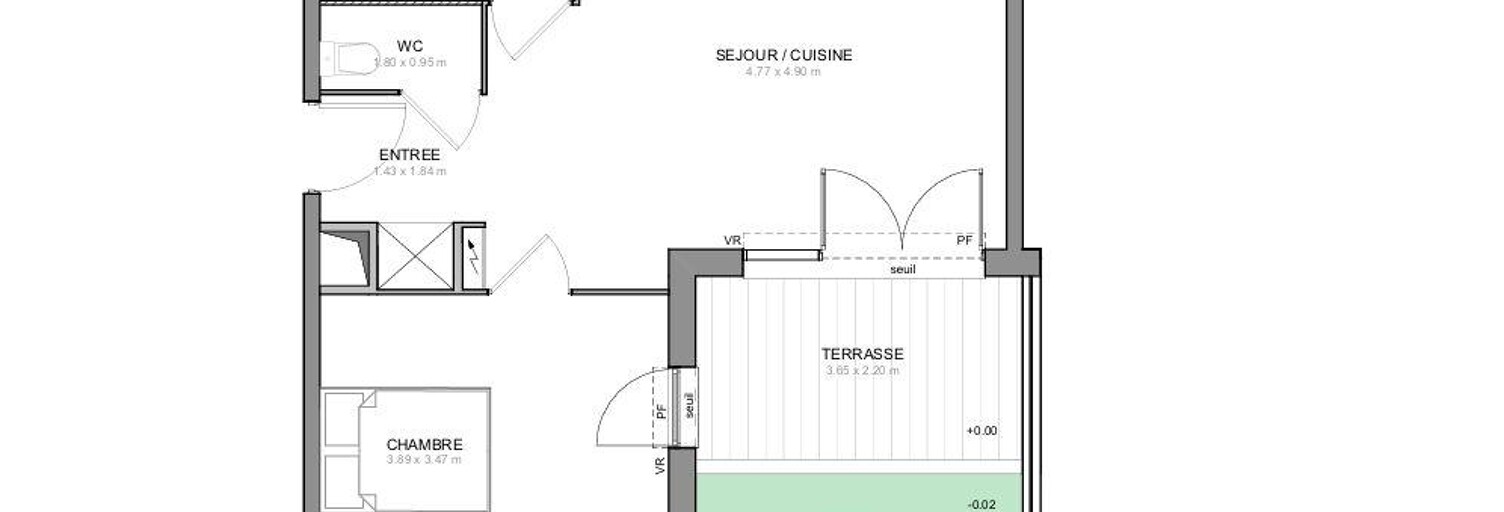 Appartement 2 Pièces 51 m² à vendre à Draguignan (83300)