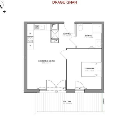 Appartement 2 pièces 162470 €