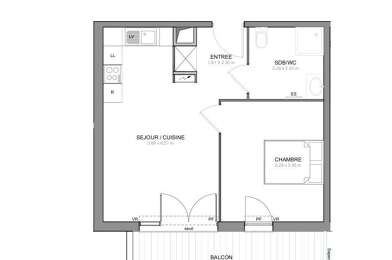 Appartement 2 pièces 162470 €