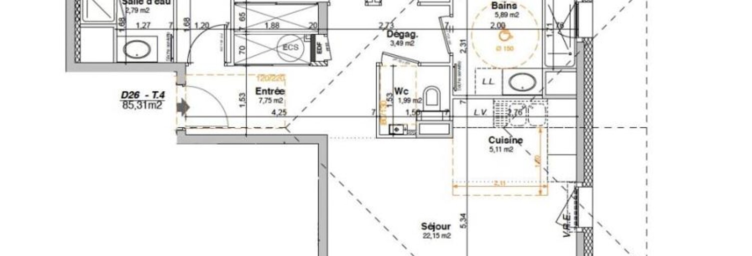Appartement 4 Pièces 85 m² à louer à Saint-Jeoire (74490)