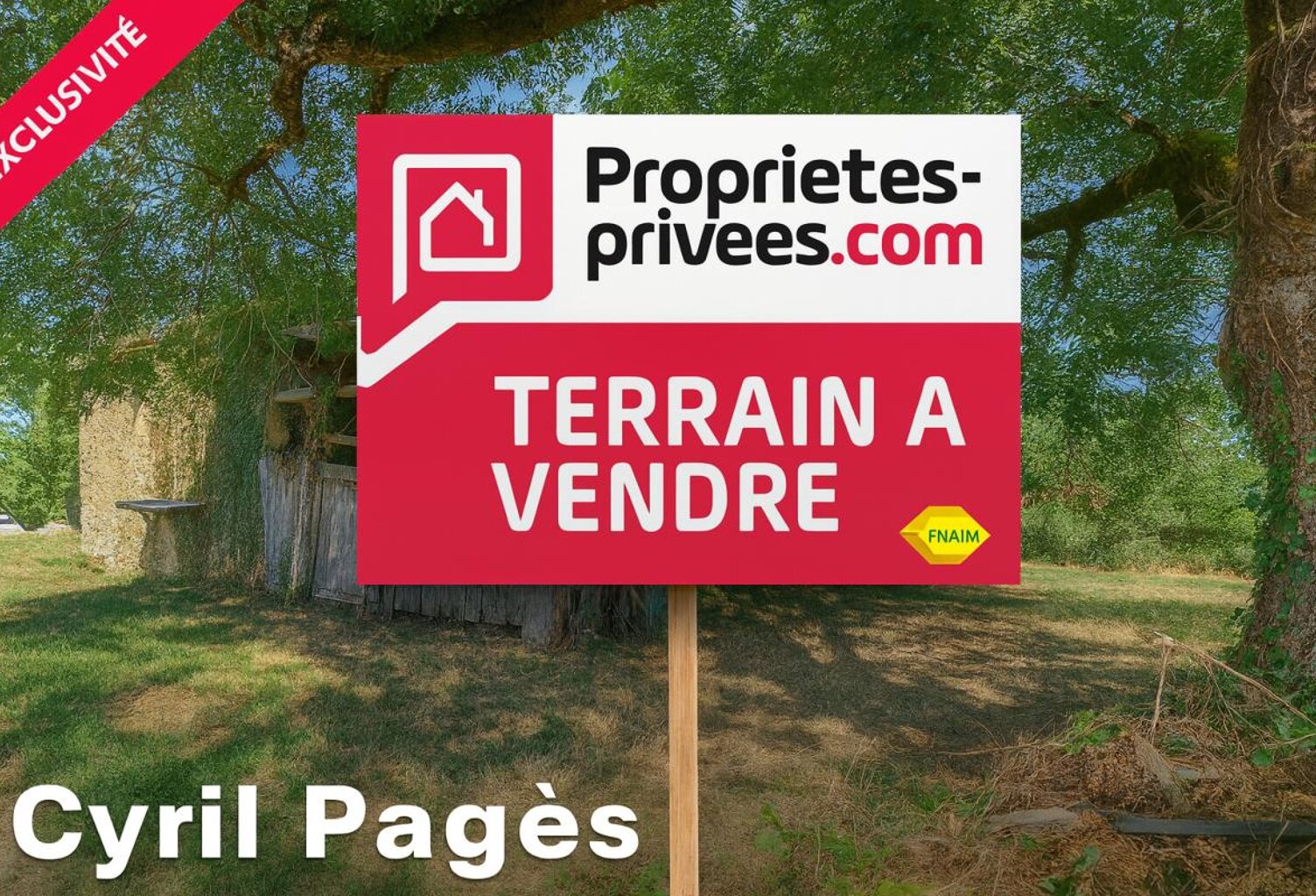 À vendre - Terrain avec grange dans le hameau de Roquecave, Lacaze — photo 1