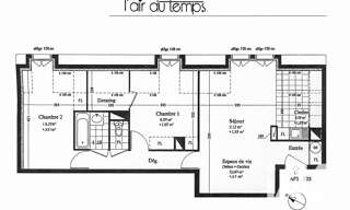 Appartement 3 Pièces 74 m² à vendre à Bailly-Romainvilliers (77700)