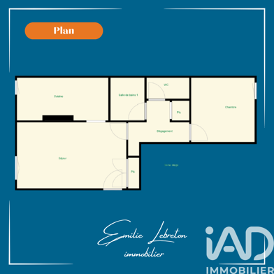 Appartement 2 pièces 48000 €