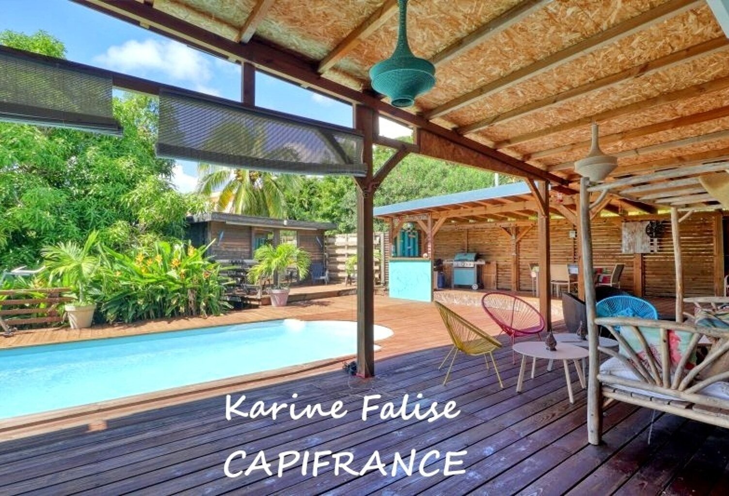 A vendre SAINTE LUCE (972) - Villa T4 avec piscine, bungalow et appartement T3 proche plage — photo 1
