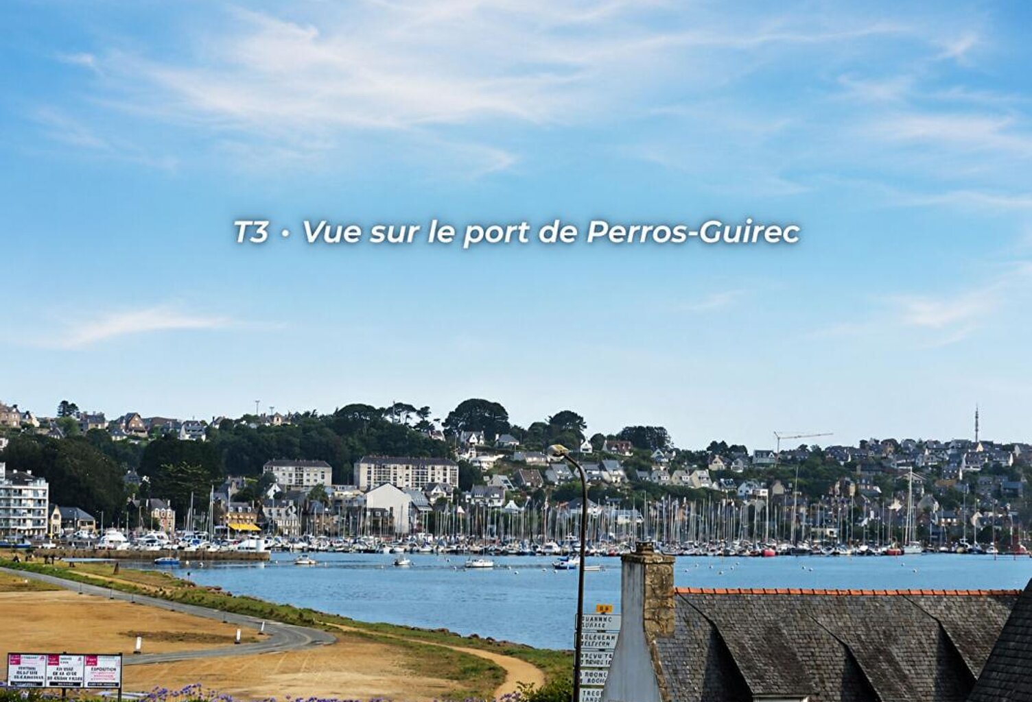Vente appartement T3 de 71 m² avec vue sur le port et grand balcon,  Perros-Guirec( 22700) — photo 1