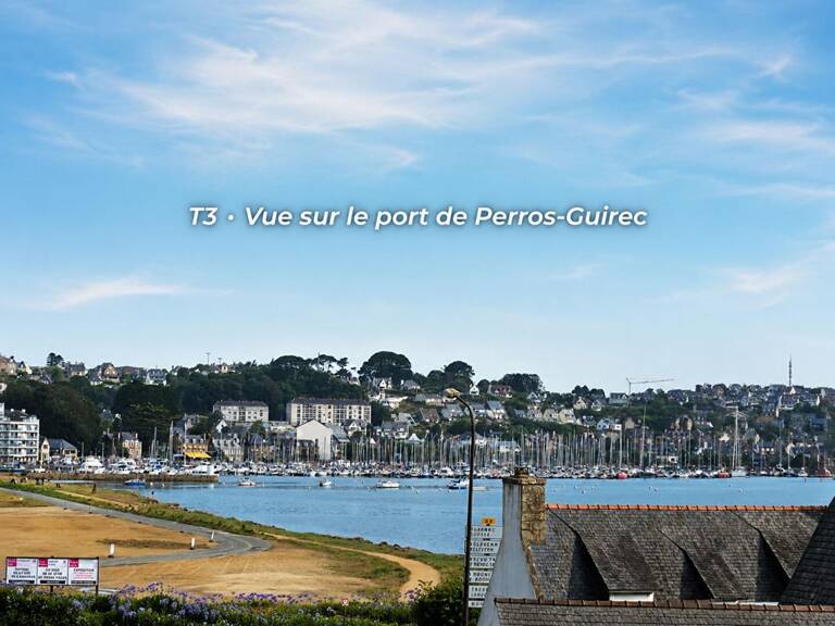 Vente appartement T3 de 71 m² avec vue sur le port et grand balcon,  Perros-Guirec( 22700) — photo 1