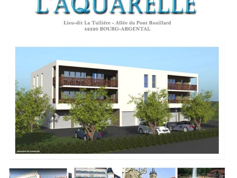 BOURG ARGENTAL 42220 Programme neuf de 9 logements du T2 au T4, 10 garages et 15 places de parkint — photo 1