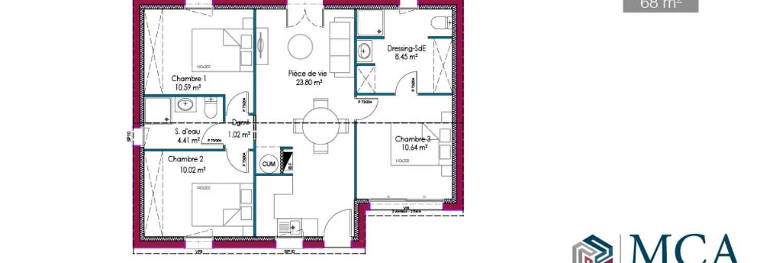 Maison 3 Pièces 70 m² à vendre à Auros (33124)