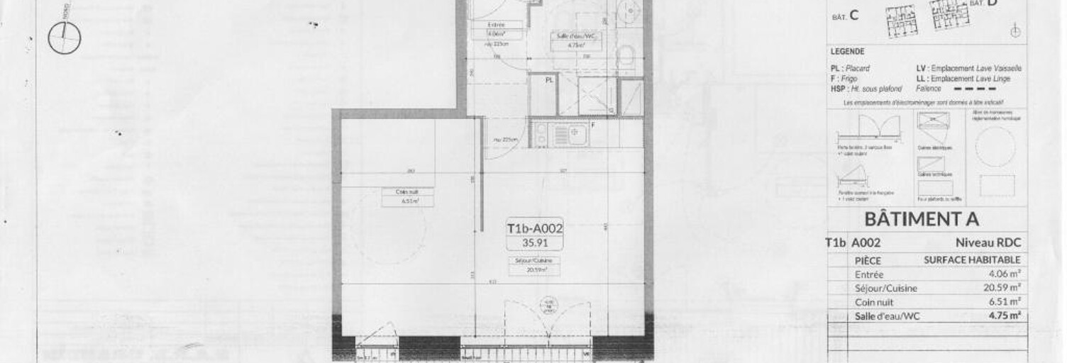 Appartement 1 Pièce 36 m² à louer à Carquefou (44470)