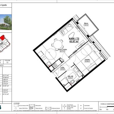 Appartement 2 pièces 750 €