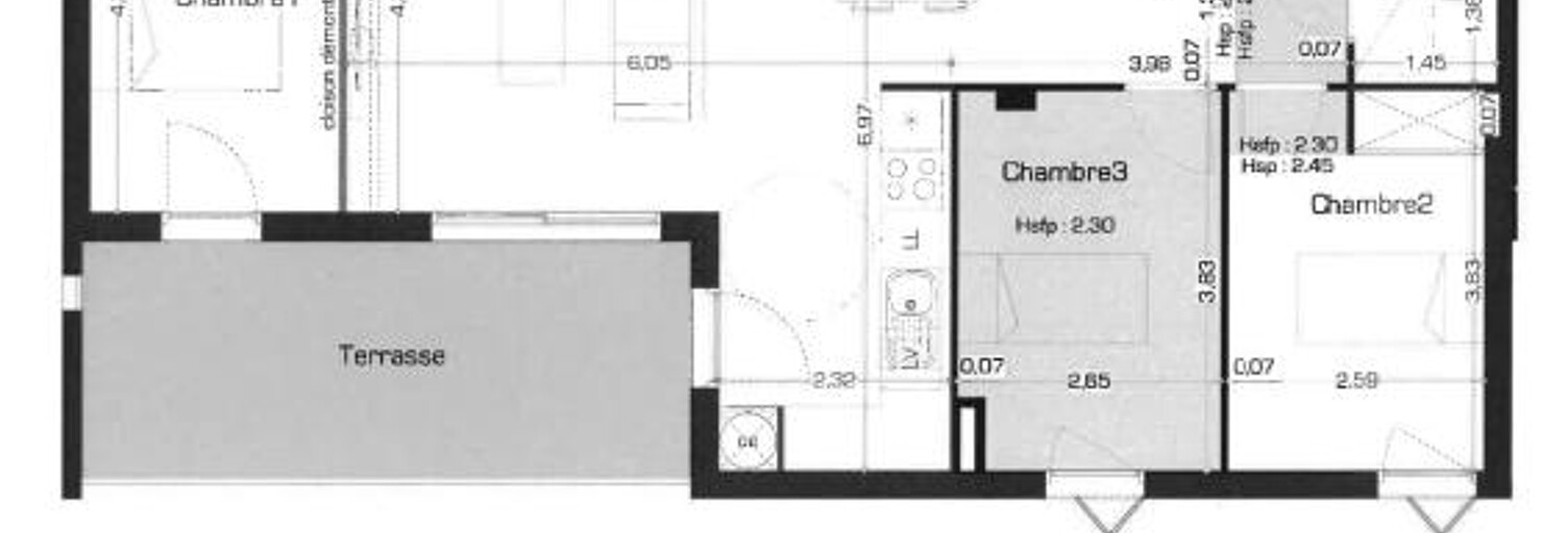 Appartement 2 Pièces 82 m² à louer à Béziers (34500)