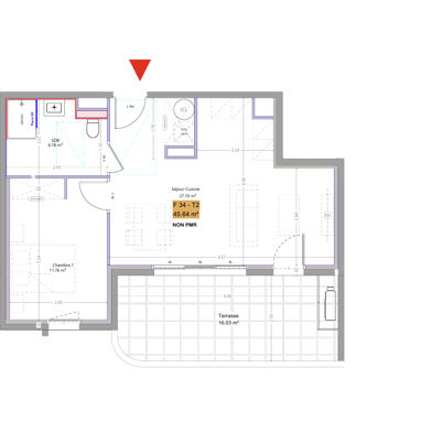 Appartement 2 pièces 165000 €