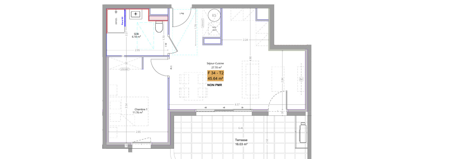 Appartement 2 Pièces 45 m² à vendre à Lucciana (20290)