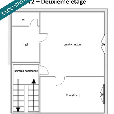 Appartement 2 pièces 47900 €