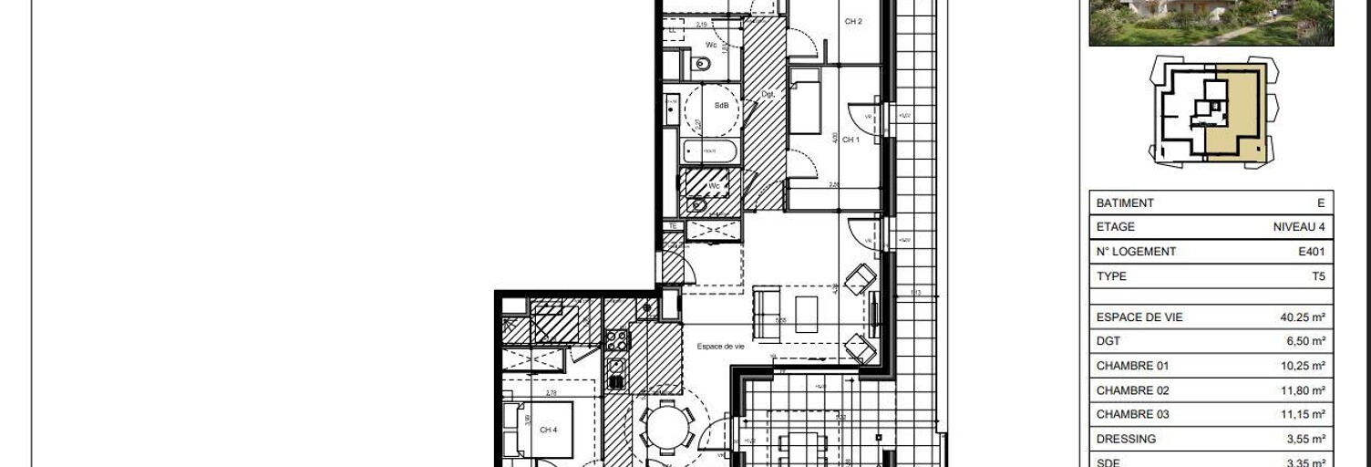Appartement 5 Pièces 108 m² à vendre à Ville-la-Grand (74100)
