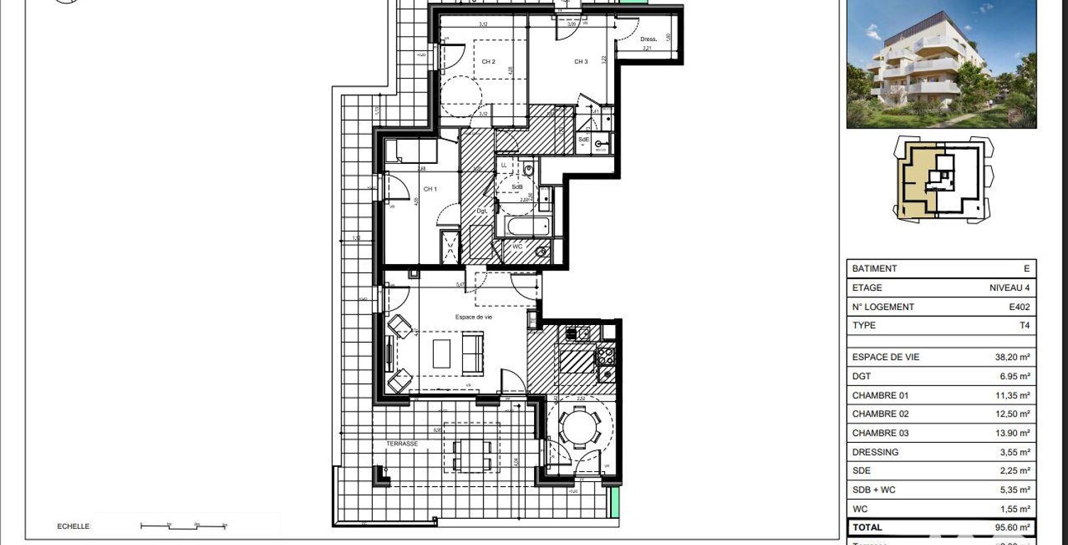 Vente Appartement 4 pièces — photo 1