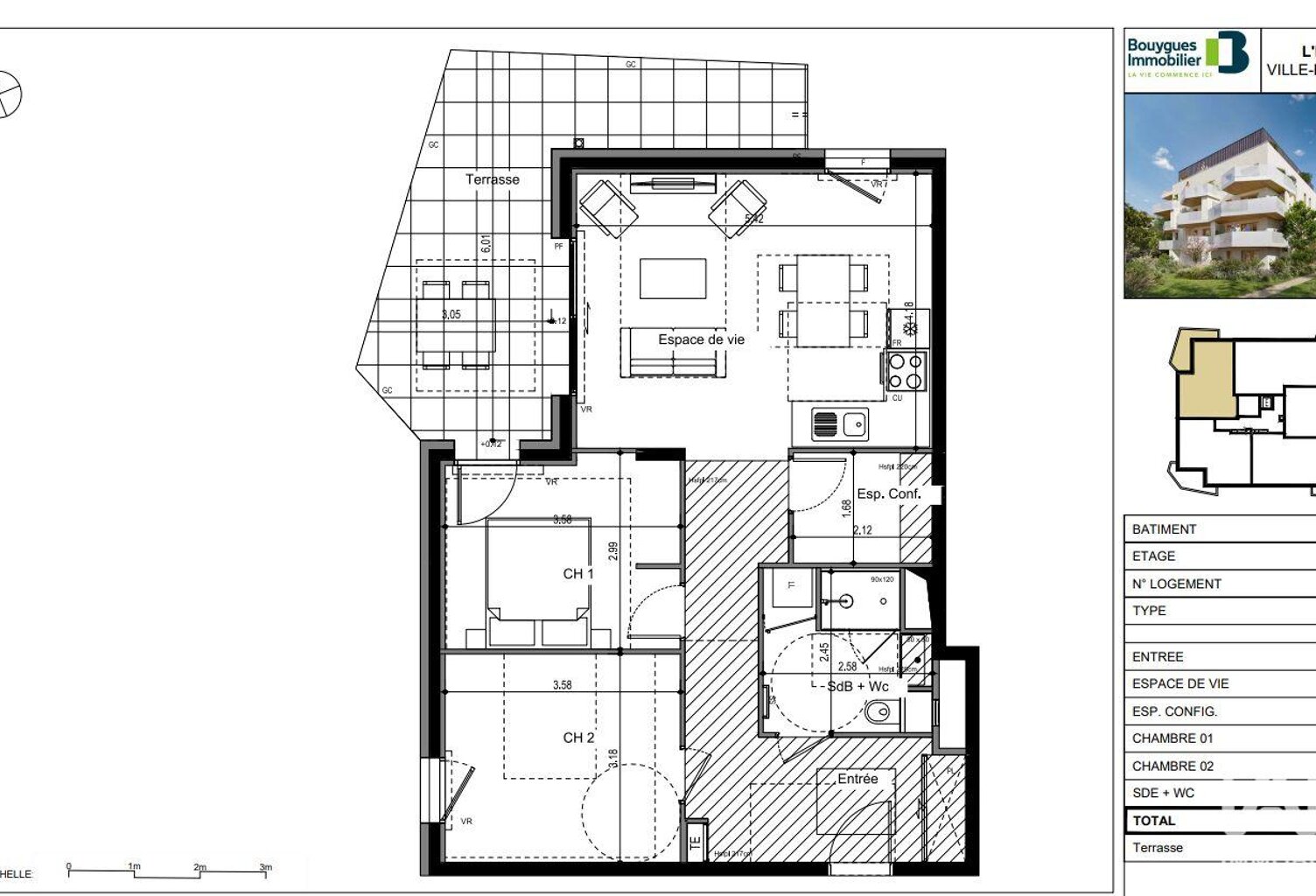 Vente Appartement 3 pièces — photo 1