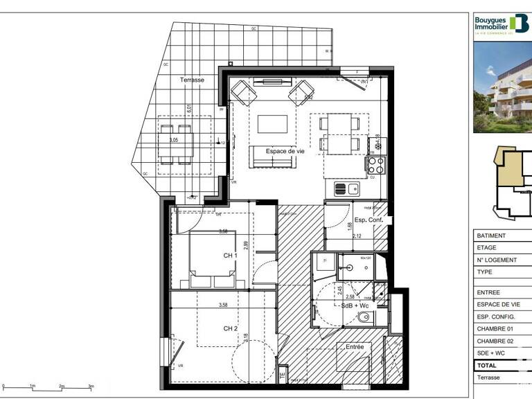 Vente Appartement 3 pièces — photo 1