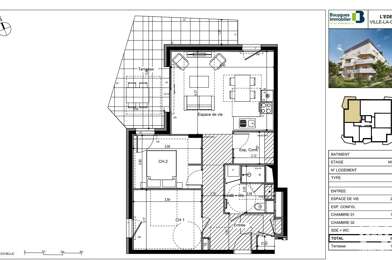 Appartement 3 pièces 395400 €