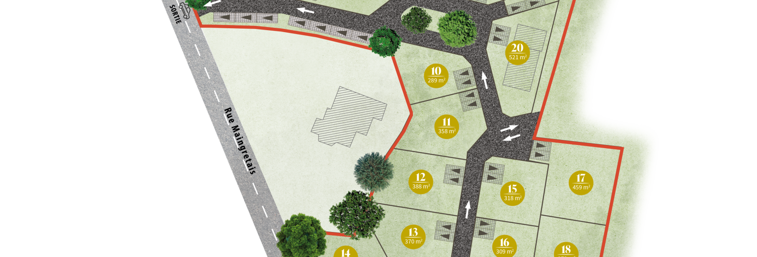 Terrain  382 m² à vendre à Chantepie (35135)