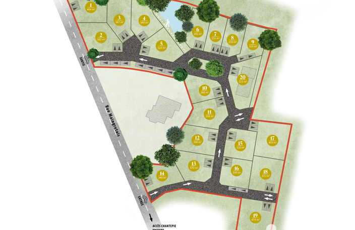 Vente Terrain à bâtir 382 m&sup2; — photo 3