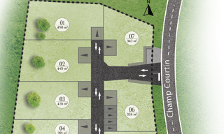 Terrain  445 m² à vendre à Melesse (35520)