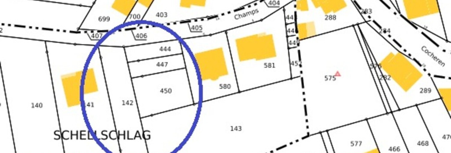 Terrain  1383 m² à vendre à Théding (57450)