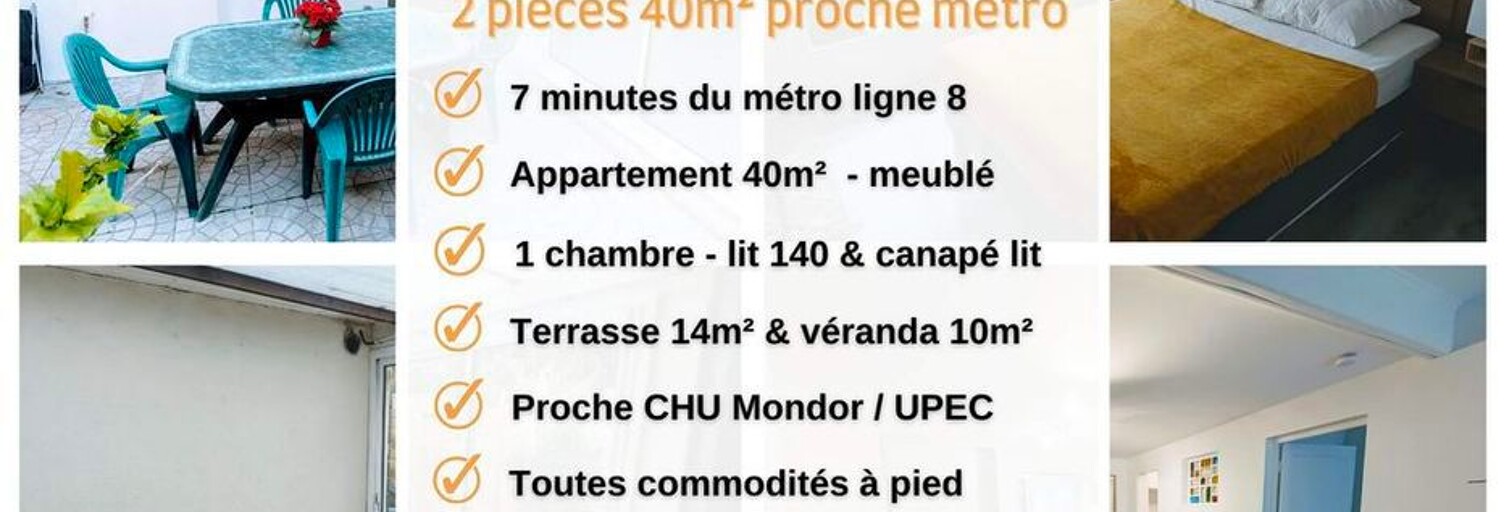 Appartement 2 Pièces 40 m² à louer à Créteil (94000)