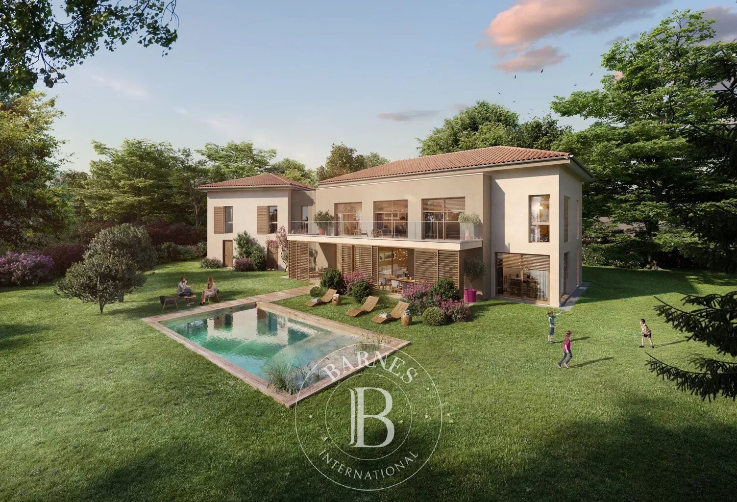 Ecully - Projet de construction avec terrain plat constructible de 3677m² - Permis de Construire purgé de tout recours — photo 1