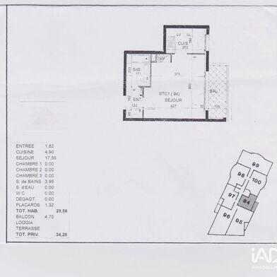 Appartement 1 pièces 808 €