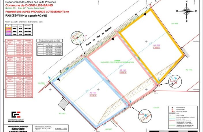 Terrain à vendre viabilisé de 695 m² DIGNE LES BAINS (04) — photo 3