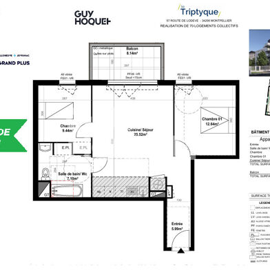 Appartement 1 pièces 205000 €