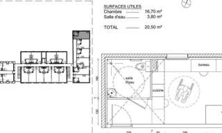 Appartement 1 Pièce 20 m² à louer à Évry-Courcouronnes (91000)