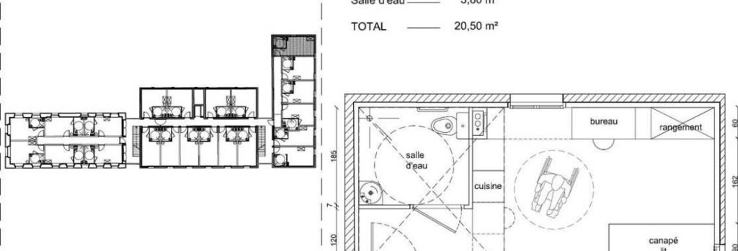 Appartement 1 Pièce 20 m² à louer à Évry-Courcouronnes (91000)