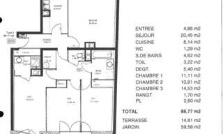 Appartement 4 Pièces 88 m² à vendre à Orléans (45000)