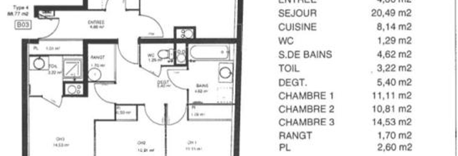 Appartement 4 Pièces 88 m² à vendre à Orléans (45000)