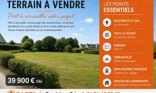 Terrain  550 m² à vendre à Caouënnec-Lanvézéac (22300)