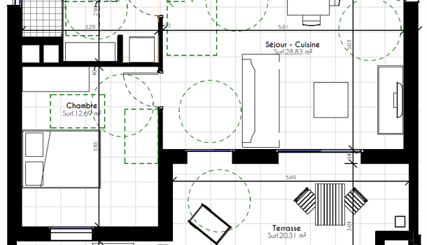 Appartement 2 pièces  à vendre Grosseto-Prugna 20128