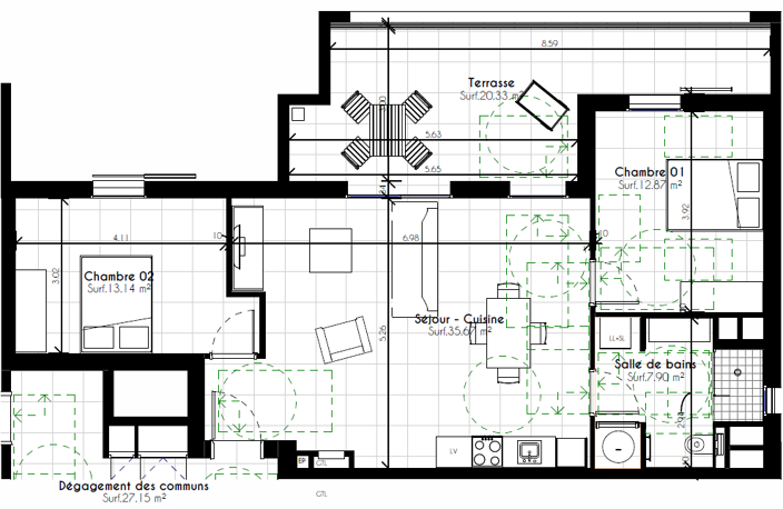 PORTICCIO - APPARTEMENT TYPE 3 — photo 2