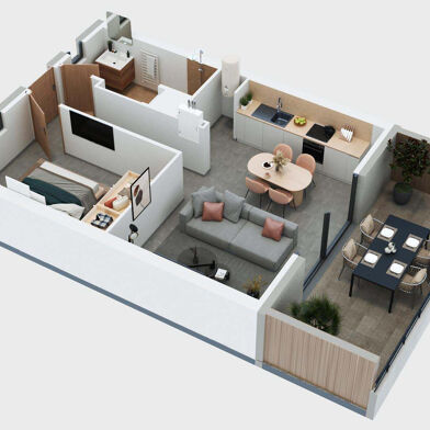 Appartement 2 pièces 285000 €