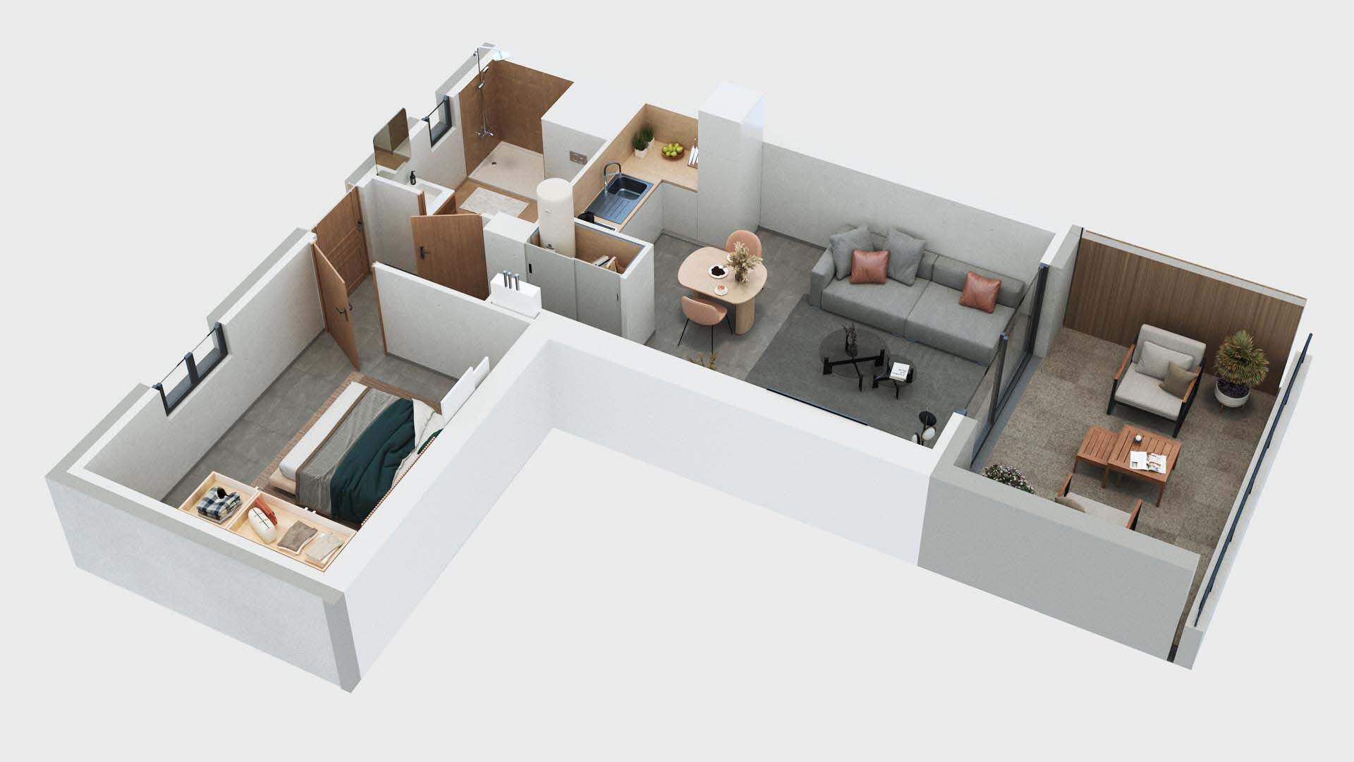 Appartement  T2 à vendre Grosseto-Prugna 20128