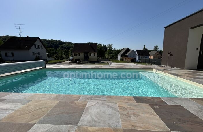 BETTENDORF, 2min de HIRSINGUE, Villa d'architecte, 222m² habitable (+400m² surface totale), suite parentale, piscine chauffée, pool house, jacuzzi, 14.87ares. Prestations haut de gamme — photo 3