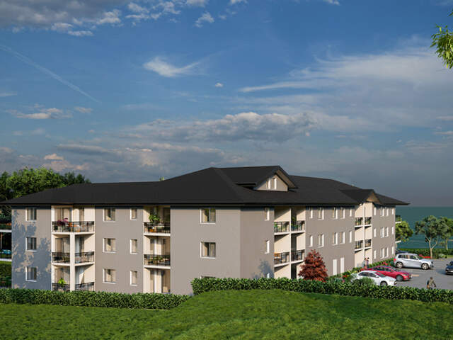 Appartement de 86,40 m² à vendre à SEYSSEL (01) avec terrasse, proche du Rhône, à 45 mns d'Annecy et de Genève — photo du bien
