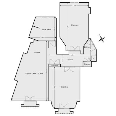 Appartement 3 pièces 565000 €