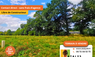 Terrain  353 m² à vendre à Parthenay-de-Bretagne (35850)