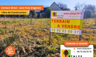 Terrain  450 m² à vendre à Monterfil (35160)